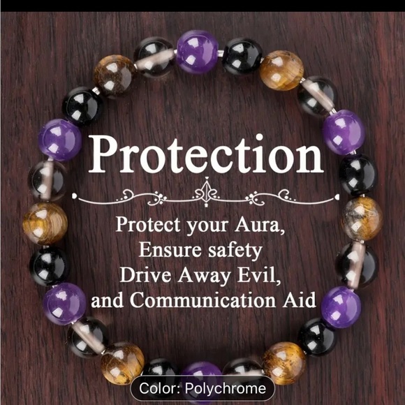 New Boho Chic Natural Tiger Eye Stone Bracelet For Protection Self Care Gift - Picture 1 of 6